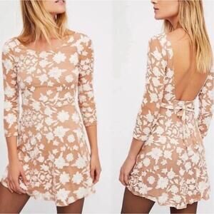 For love and lemons Temecula nude and white mini dress